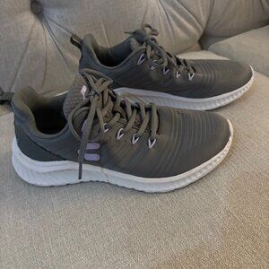 Charly Womans running shoe grey and purple size 9 excellent condition